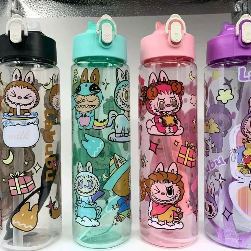Botol Labubu viral / Botol sanrio 900ml /Botol karakter labubu 3