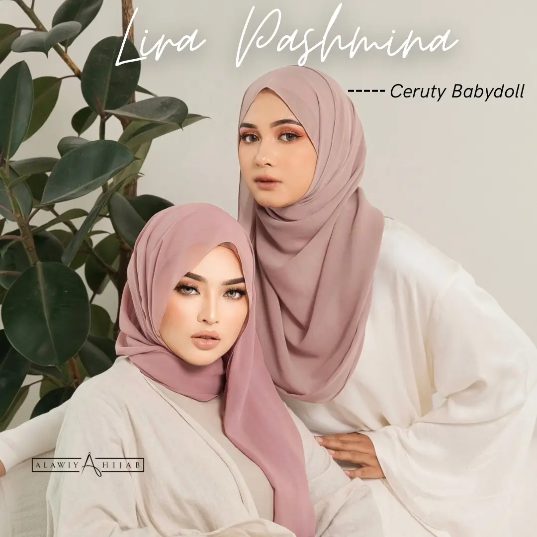 Alawiyahijab - Lira Pashmina Panjang Ceruty Babydoll (185cmX75cm)