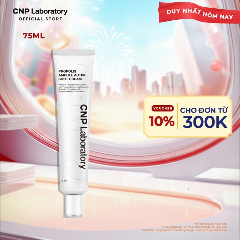 CNP Laboratory Official Kem dưỡng ẩm phục hồi và tá.i tạ.o da chiết xuất keo ong CNP Laboratory Propolis Active Cream 75ml