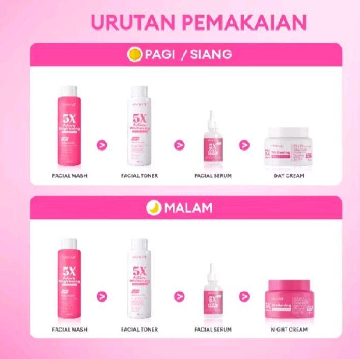 Toner Wajah Animate 5x Aktif Pemutih 100ml - Acid, Mencerahkan, Aging, Hitam, Hyaluronic, Hydrating 4