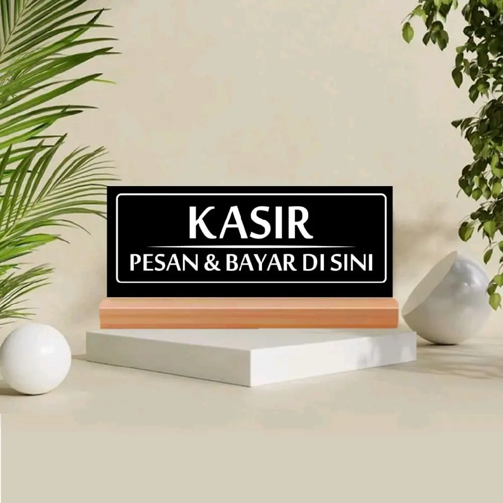papan kasir/ papan meja kasir/KASIR