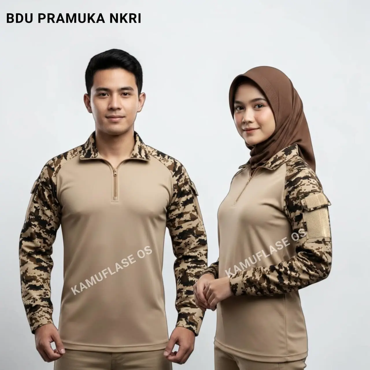KAOS TACTICAL LORENG PRAMUKA, BDU PRAMUKA NKRI BAJU SERAGAM KEMAH LAPANGAN PRAMUKA OUTDOOR