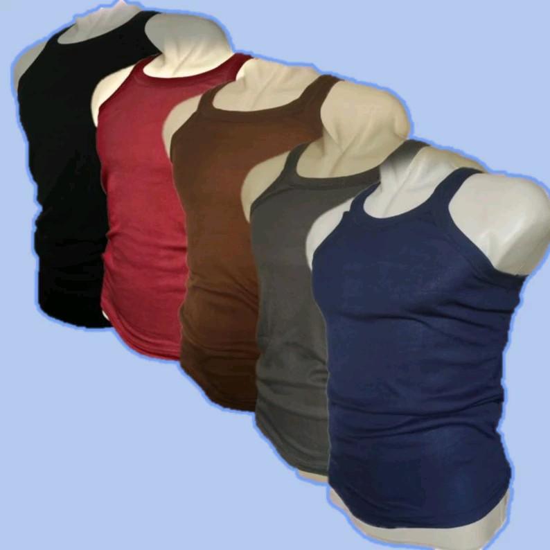 PROMO Singlet 4 Pcs 50 Ribu kaos Dalam Pria Katun 30S Adem Nyerap Keringat 6