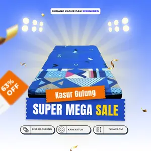 Gudang Kasur - Kasur Lantai Kain Katun Empuk Nyaman 90x180 dan 80 x 180 untuk 1 orang