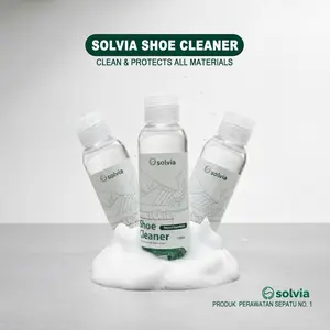 Solvia Shoe Cleaner | Sabun Cuci Sepatu | Sepatu Shoe Cleaner - Cairan Pembersih Sepatu Kotor Sabun Sepatu Kotor Semua Jenis Bahan dan Warna 100ml