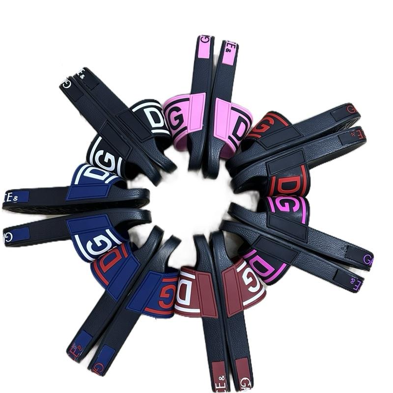 (Đế1lớp)-(Có Size Nữ) Dép D g Quai Cao Su Non Đế Cao Su Non In Vân Nổi Hoạ Tiết Có Chữ From Chuẩn.