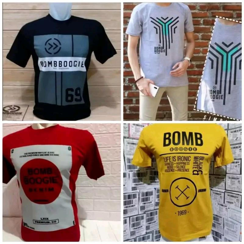 Product Introduction of Kaos Branded Berkualitas,4 Pcs 100 Ribu  Model Terbaru, Cocok untuk Pria dan Wanita Dewasa - T-Shirt 9