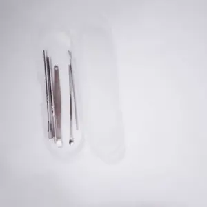 KR Alat pembersih telinga stainless korek kuping set 5 pcs