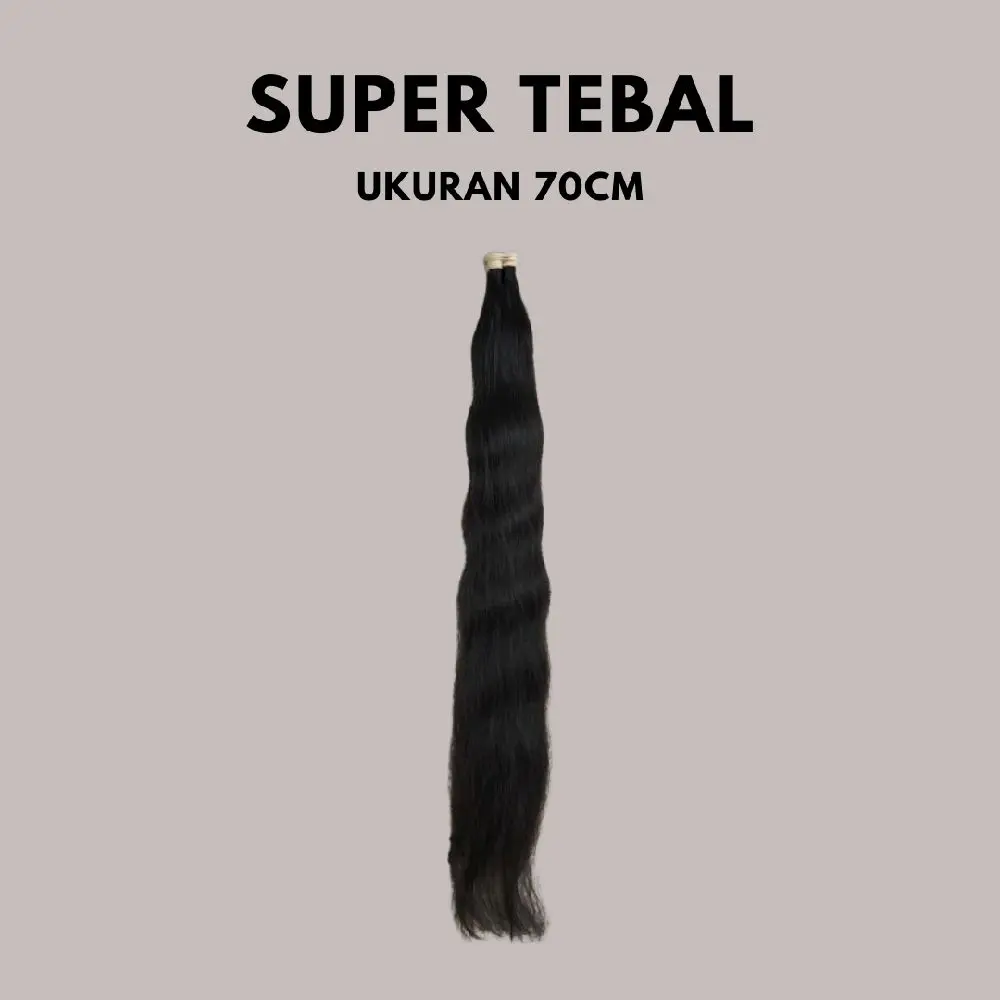 rambut sambung uk 70 super tebal
