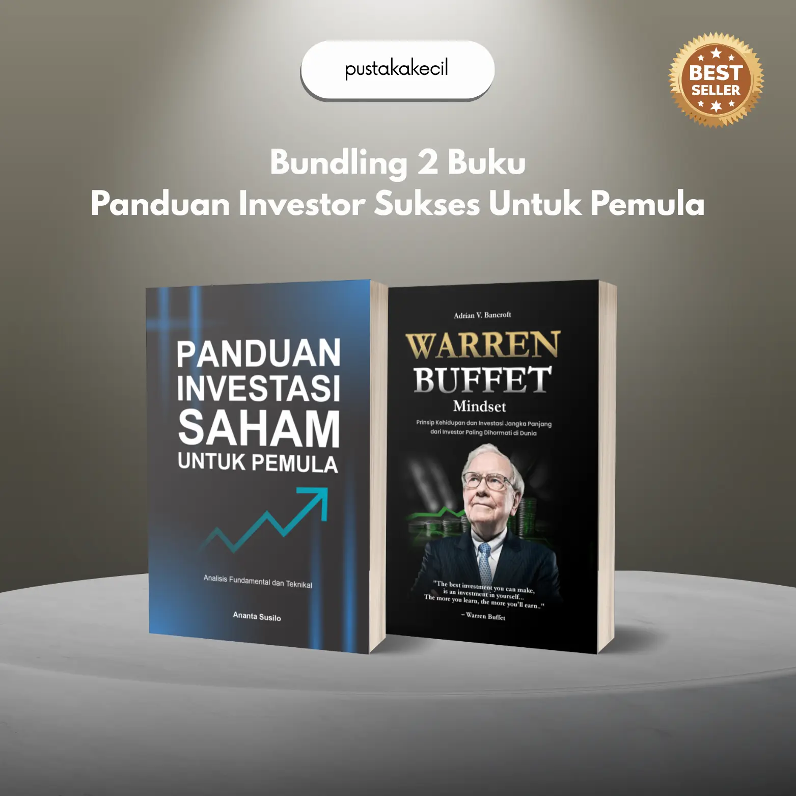 Paket 2 Buku Investasi Saham -  Investor Pemula - Buku Financial - Warren Buffet Mindset + Panduan Investasi Saham Untuk Pemula - Yash Media