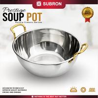 Gambar EXCLUSIVE MBARINIY - SUBRON Panci Sup Stainless 20cm 24cm 26cm 28cm 30cm Aurora Gold Series Serbaguna Emas Tinggi Tebal Premium Estetik Sayur Asem Soup Daging Ayam Ramen Mie Noodle Zupa-zupa - 24CM dari SUBRON KITCHENWARE Kab. Bandung 3 Tokopedia