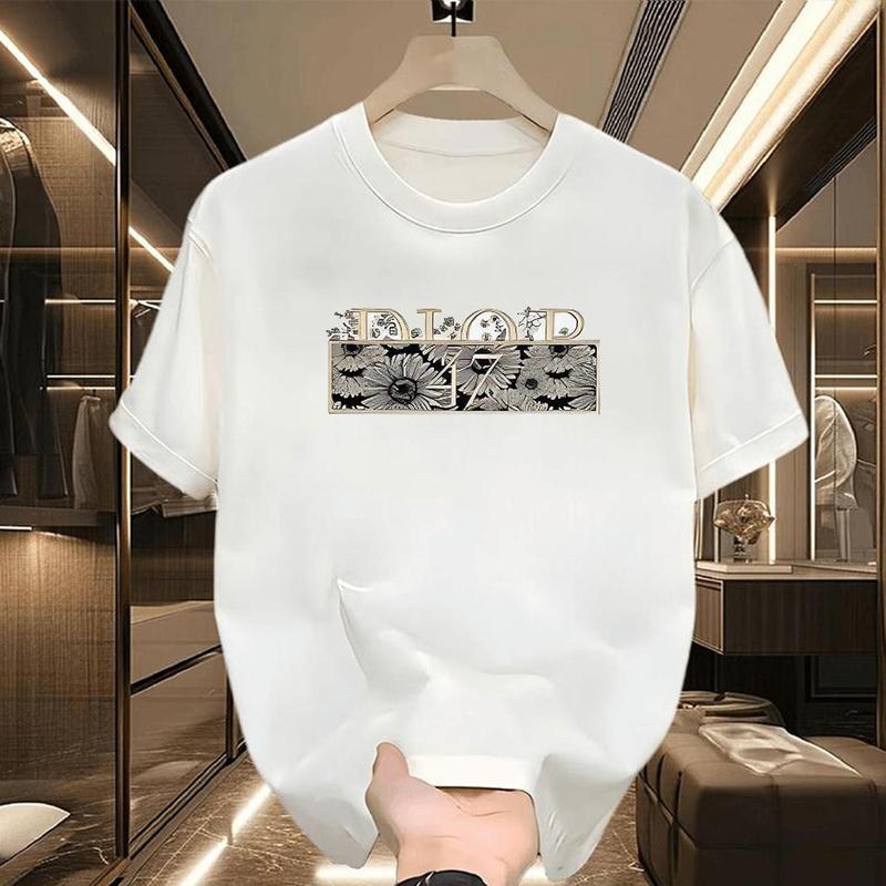 Kaos Tren Cetak Fashion Pria dan Wanita Muda 2025 - Bahan Nyaman - Toko Fashion Hitam 7