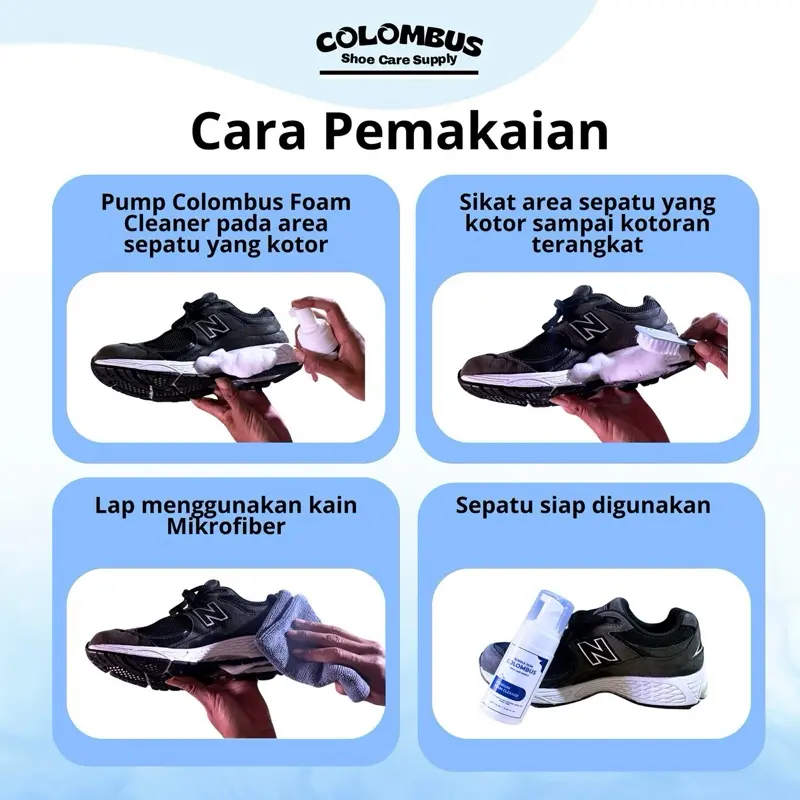 Paket Bundling Buy 1 Get 3 Foam Pembersih Sepatu By Colombus 2