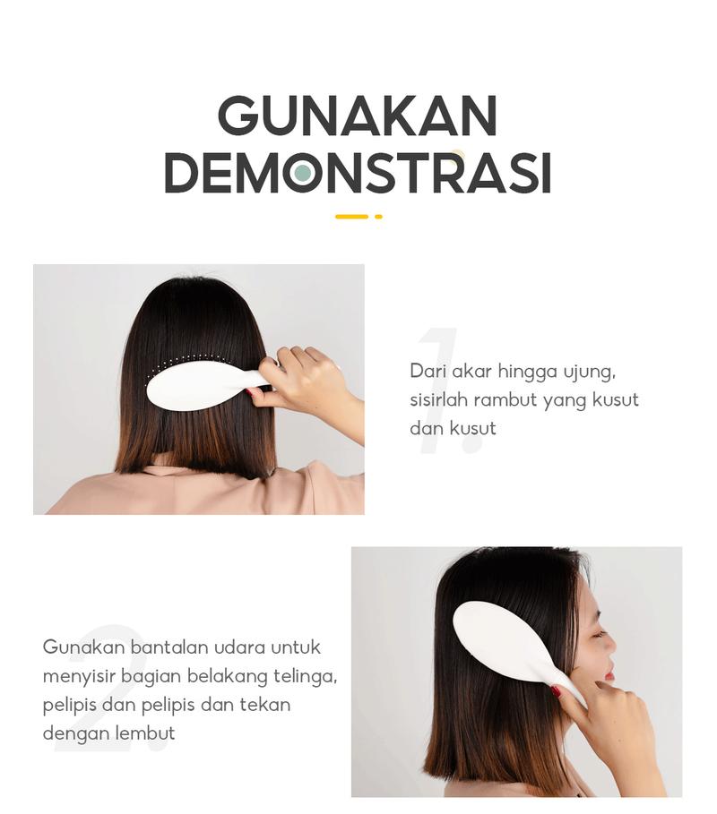 Product Introduction of OHSOME - Massage Cushion comb Kuas / Sisir / Sisir Rambut Kuas 9