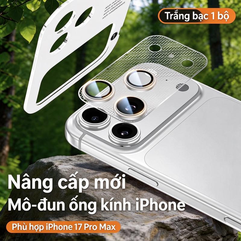 Miếng dán ống kính kiểu cánh ve, AR tăng độ trong, chống trầy xước và mài mòn, bảo vệ toàn diện cho ống kính, phù hợp với iPhone18, 17, 11, 16, 15, 14, Plus, 12, 13, Pro, ProMax, Mini