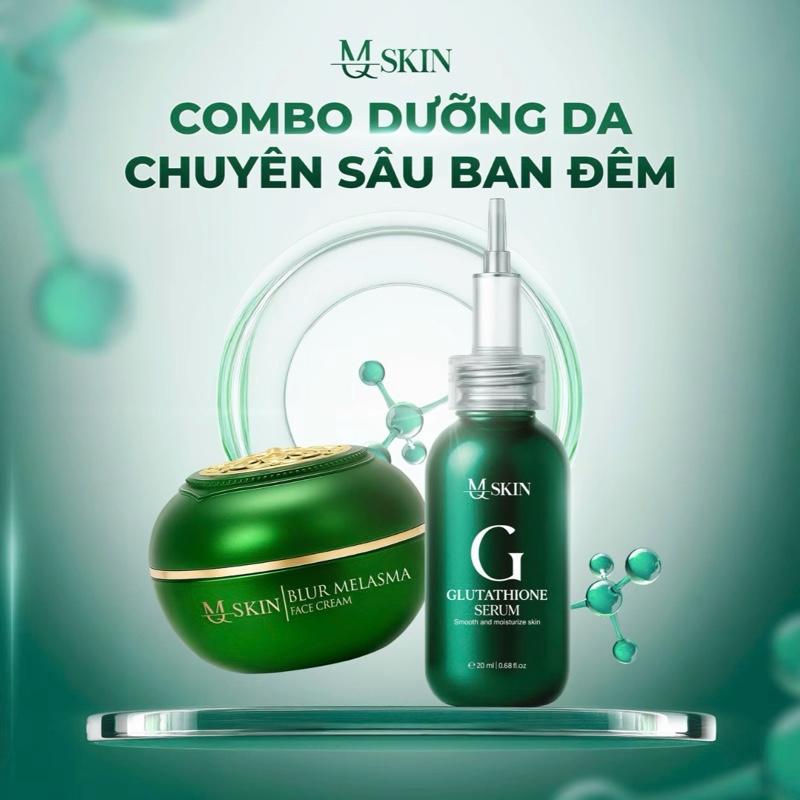 COMBO DƯỠNG DA CĂNG BÓNG - KEM FACE SIÊU TRẮNG & SERUM GLUTATHION - HỖ TRỢ CẢI THIỆN LÀN DA THÂM , NÁM, SẠM, TÀN NHANG