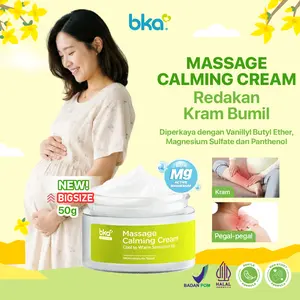 Massage calming cream 50 gr - Cream Magenesium BKA Cool To Warm sensation I cream magnesium bka I Krim magnesium bumil  I Cream magnesium untuk bumil l Kaki keram bumil