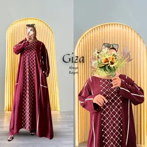 Gamis Kaftan Giza Jumbo Batik Pekalongan Busui Rayon Premium Adem dan tidak Nerawang/Gamis Kekinian Abaya Untuk Acara Pengajian dan Sehari-hari Model Terbaru Muslim