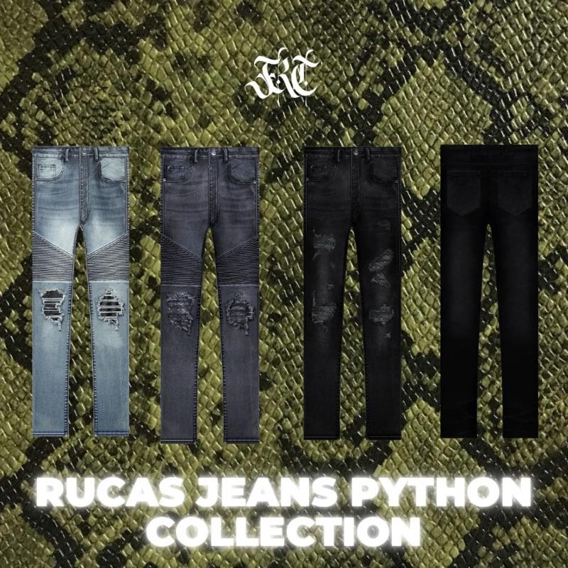 Size Chart Rucas Python RUCAS Year of Snake Classic Biker Python & Season 8 Jeans All ...