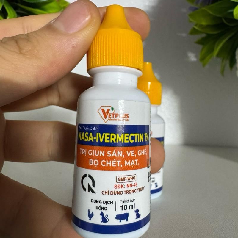 Trị giun sán, ve ghẻ, bọ chét, mạt (ivermectin)