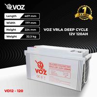 Gambar VOZ VD12-120 12V 120AH VRLA Deep Cycle Battery | Baterai 12V 120AH - Unit dari TokoUPS Kota Administrasi Jakarta Pusat 4 Tokopedia
