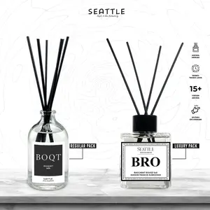 Seattle Pengharum Ruangan Aromaterapi 100ml Reed Diffusser Air Diffuser Brand Premium Parfum