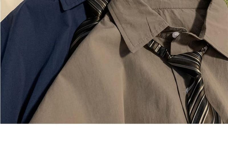 Product Introduction of delivery tie，Áo Sơ Mi Ngắn Tay Linh Hoạt Năng, Cà Vạt Chất Lượng Cao, Dkjk, Đại Học Nhật Bản, Phát Sóng Trực Tiếp, Cặp Đôi, Mặc, Mùa Xuân Menswear Nam Cổ Tròn Có Cổ 13