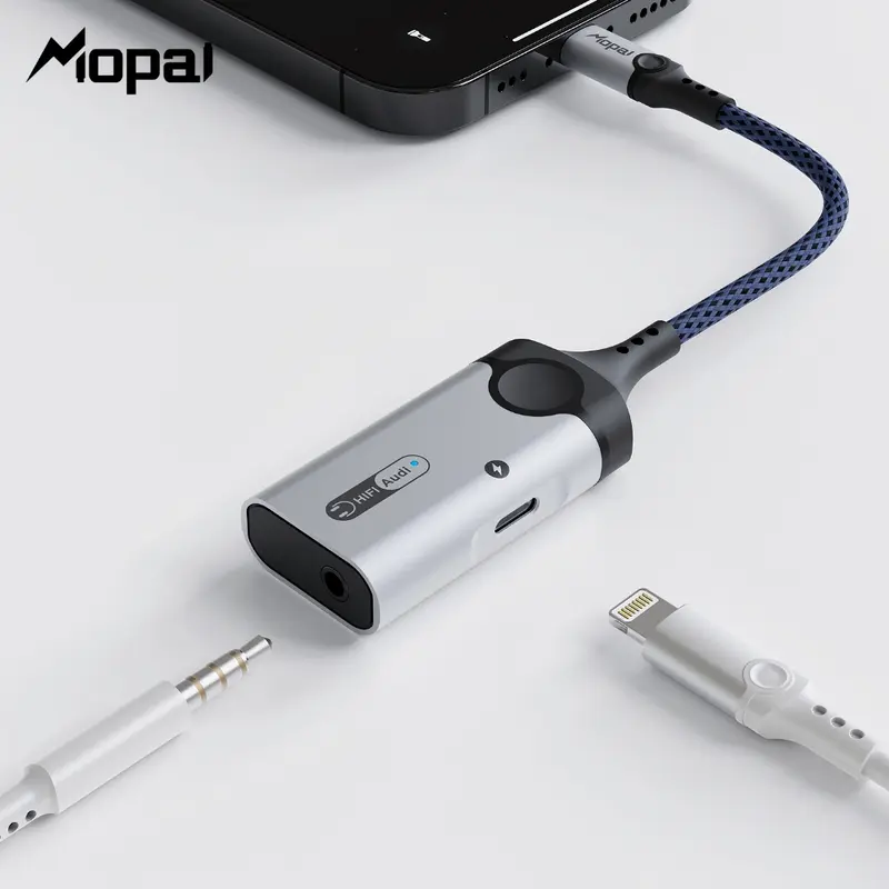 Mopai KT391 Splitter iPhone 2in1 Lightning to Jack mm Wireless