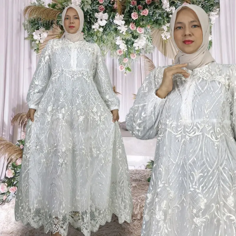 E2 Gamis TILE PREMIUM FULL MAYUNG 380 CM |Size Ld 100 ,110 Jumbo 120 , ld 130 cm | BY ZIGMODE 5