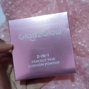 Glad2Glow 2in1 Cushion Powder Perfect Pair cover refill cushion Waterproof Make Up Setting BB Cream - Concealer Foundation Wajah Extract Mencerahkan long lasting merawat kuilt | cushion anti oksidasi dan tahan lama skin tint wanita g2g