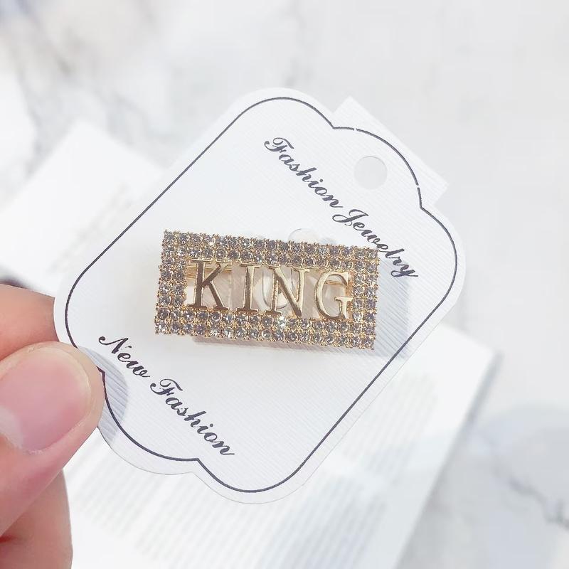 Elfindo - XZ144 Bros King Berlian Permata New Series /Brooch Jas Wanita / Pria Viral Fashion Mewah 8
