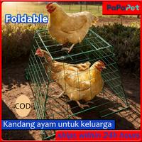 Gambar PaPaPet Kandang Ayam Umbaran Trapesium Galvanis 50 x 50 x 40 TERMURAH- Anti Karat, Bisa Dilipat, Kokoh dan HARGA PABRIK - 50*50*40-Hijau dari PaPaPet.id Kab. Tangerang 1 Tokopedia