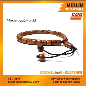 GELANG KOKKAH MOTIF MARJAN ISI 33 BUTIR 100% ORIGINAL TALI SERUT