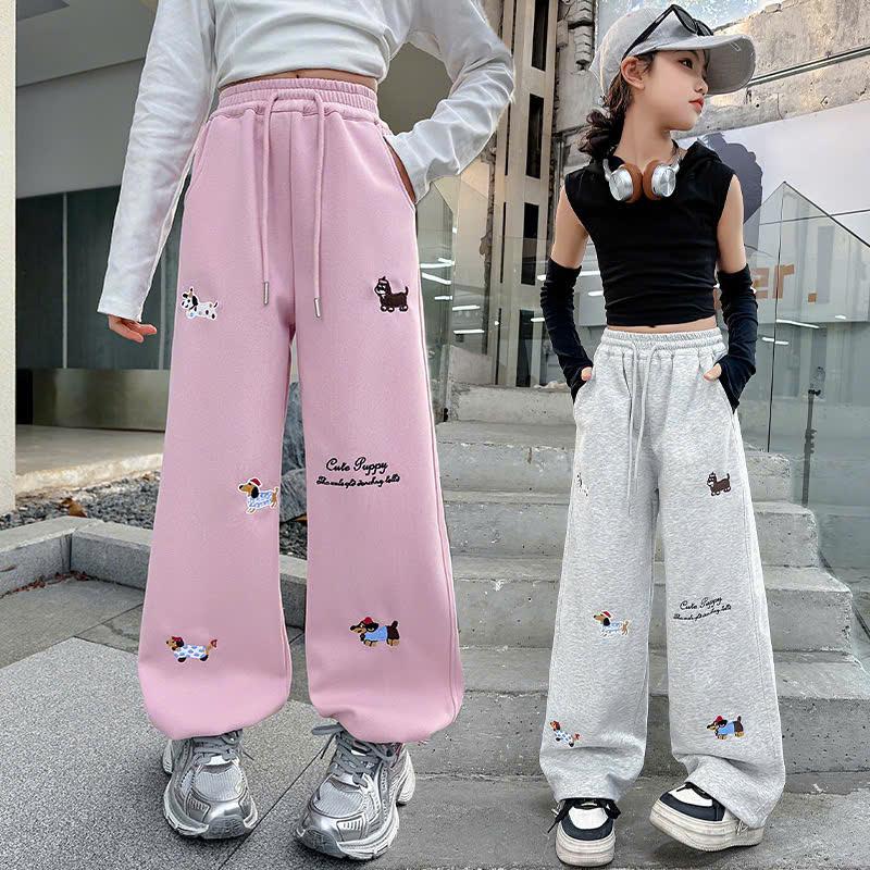 Xuông Quần Thường Ngày Cho Trẻ Em Chất Liệu Nỉ Cotton Thích Hợp Cho Bé Gái Phong Cách Han Quốc quần Áo trẻ em hợp xu hướng thích hợp cho bé gái 18-50kg Thiết Kế Ngọt Ngào Và dễ thương 120-170