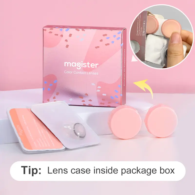 【COD】Magister OMG Softlens Minus 14mm (0.00 s/d -6.00) Sepasang Lensa kontak Kadar Air 38% Soflens minus Soflen minus Contact Lens Eye Brown 7