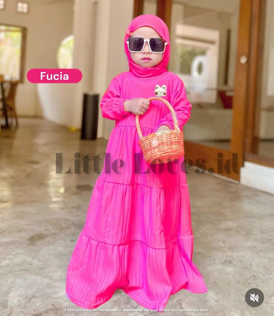 Gamis anak perempuan bahan knit usia 1 sampai 12 tahun cocok buat ramadhan dan lebaran Baju Cantik Muslim Nyaman