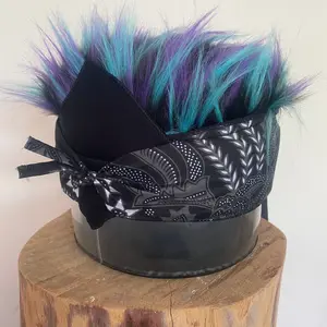 topi udeng anak, topi udeng premium, topi udeng rambut palsu, topi udeng rambut bulu korea Aksesoris Fashion Kostum Motif