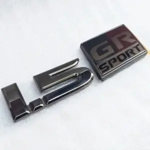 Emblem Logo Tulisan 1.5 GR SPORT Black Chrome