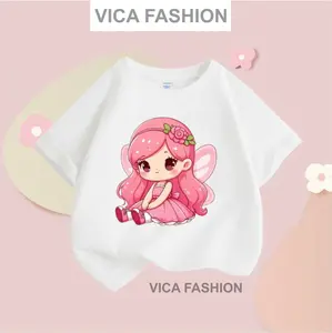 VICA FASHION Kaos Anak Import Bangkok Santai Fashion Bahan 100% Cotton Combed Sablon DTF Berkualitas untuk Cowok & Cewek Perempuan Size No 4-13 Unisex