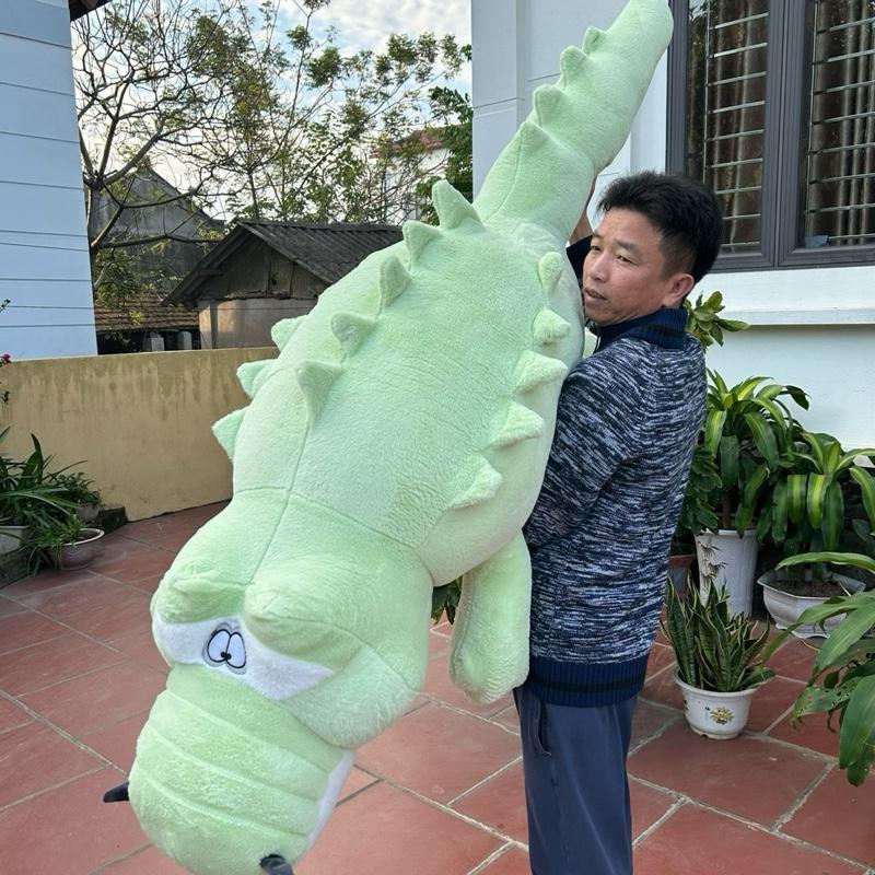  Cá Sấu Lông Xù Vải Lông Tuyết Nhung Mềm Mịn  đa dạng kích thước nhiều Màu Xám Dùng Làm Quà Tặng Gối Ôm Ngủ Thú Bông Đồ Chơi Toy Phát Nhạc 