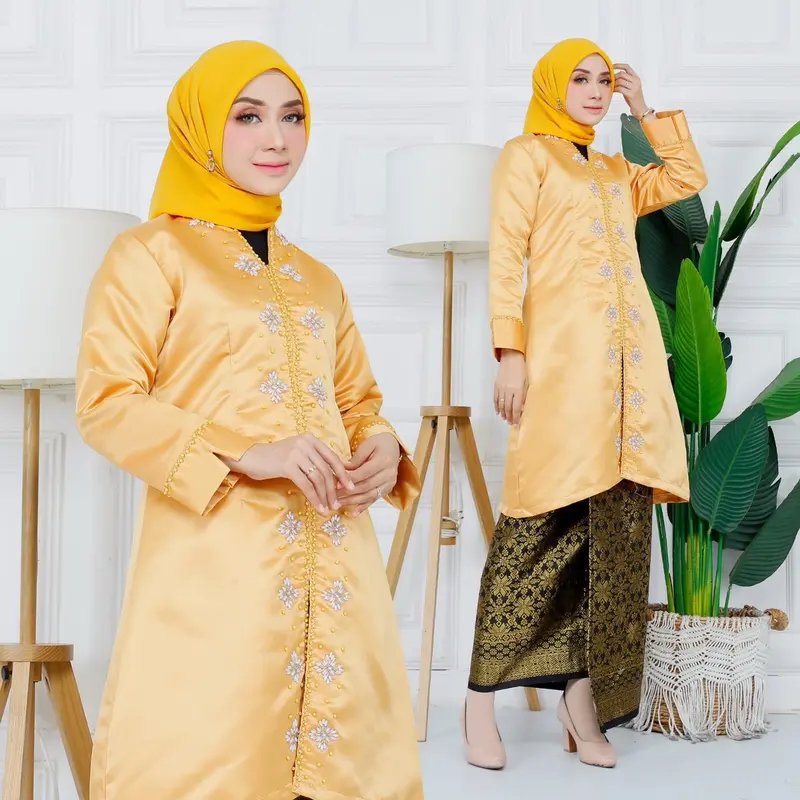 Ran.Mode Atasan Tunik Baju Kurung Melayu Karina//Baju Kurung Melayu Modern Wanita 4