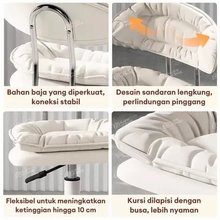 Kursi Putar Kursi Rias Kursi Salon Kursi Hidrolik Kursi Sandaran Kursi Bar Kursi Belajar Kursi Multifungsi Kursi Duduk Sofa Modern Kursi Kamar Chairs Furniture 4