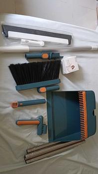 Product Review of SG Seller READY STOCK Rotatable Broom and Wind Proof Dust Pan with Broom Comb Broom Set Non-Stick Broom Magic Wiper Set Steel Comfortable Light Plastic from M**n K** (**） 0