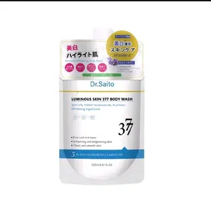 Dr Saito Sabun Mandi Luminous Skin 377 Body Wash 250ml Pemutih Badan Dengan 5 Bahan Tumbuhan
