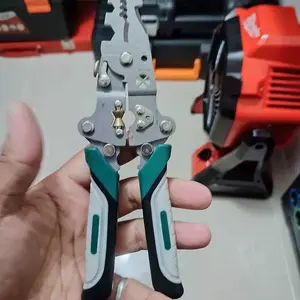 Alat Tang Lipat Multifungsi 26-in-1 - Pengupas & Pemotong Kabel Listrik, Praktis untuk Perbaikan & DIY