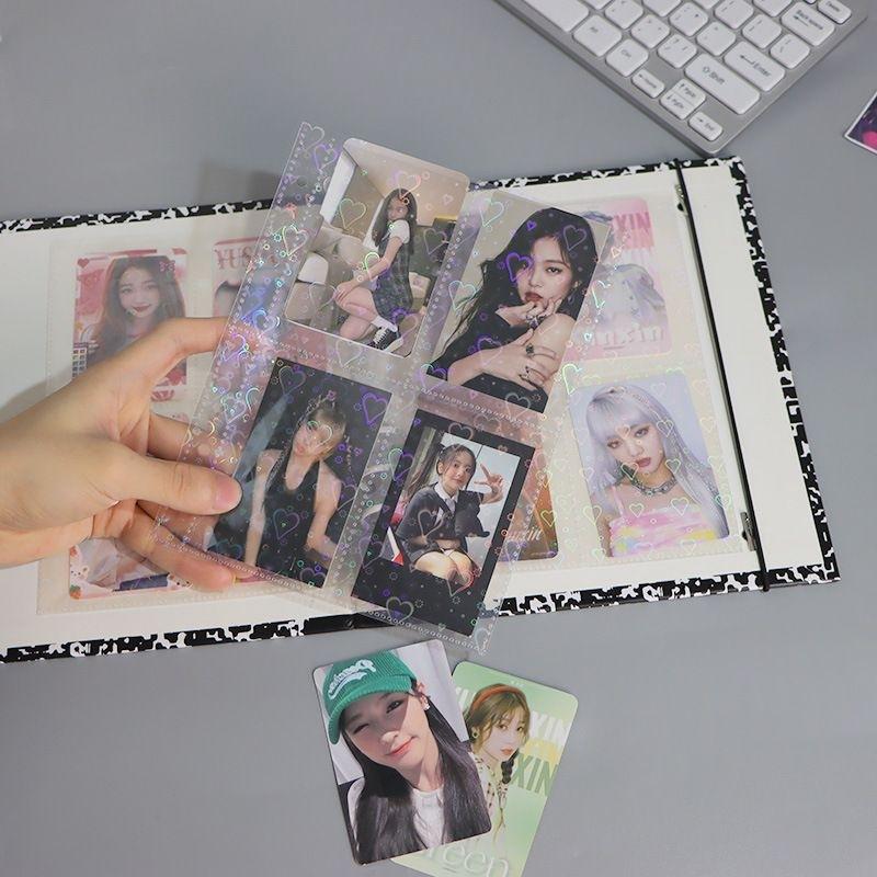 (10 lembar) ONE SIDE Sleeve Photocard Binder A5 Notebook Diary 6 Ring Clear Bening Plastik Foto 4