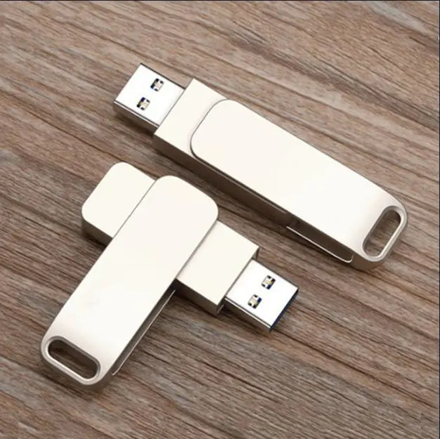 (COD) Flashdisk 2TB Type-C 1TB USB 3.0 High Speed 32GB 128GB 256GB 512GB Tahan Jatuh untuk Penyimpanan Komputer Warna Hitam Pink Silver OTG Storage 5