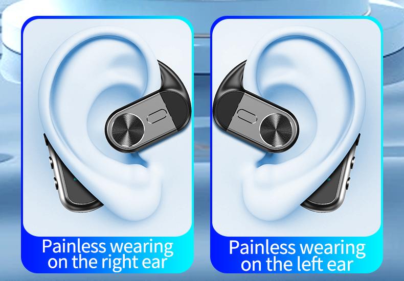 K1 Single Wireless Earphones Air Conduction OWS Headphone HiFi Ear-Hook Music Sports Noise Cancelling Headset Untuk Semua Smartphone K1 Single Wireless Earphones Air Conduction OWS Headphone HiFi Ear-Hook Music Sports Noise Cancelling Headset Untuk Semua Smartphone