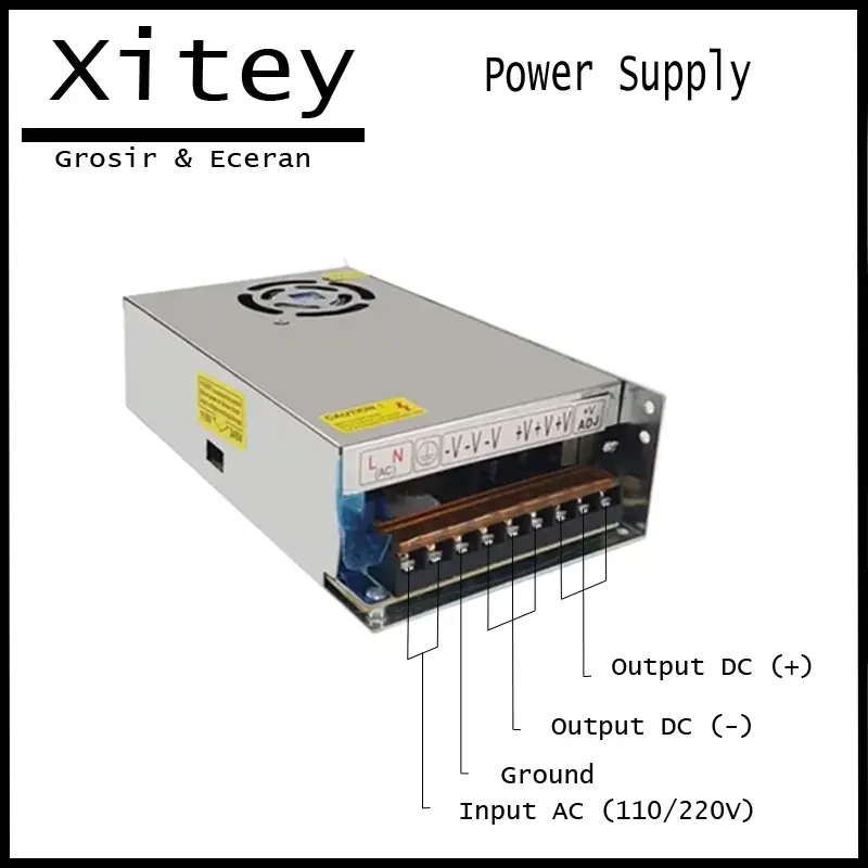 PROMO TRAVO POWER SUPPLY 12V 20a ADAPTOR 20AMPER MURNI Fan 2