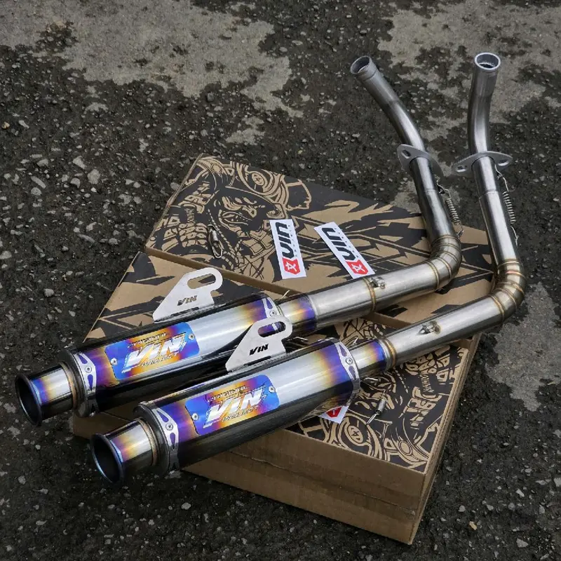 Knalpot SALEMBA CEKLIST TYPE STREET RACING Original VIN PROJECT Fullsistem Motor Beat Mio Sporty Aerox new Aerox old Vario new Nmax old new Beat deluxe PCX  Motorcycle 8
